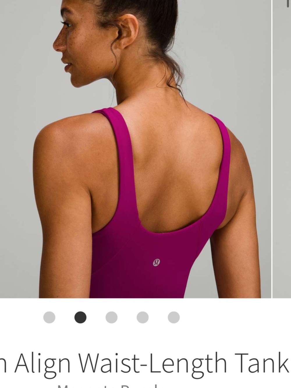 lululemon athletica Align Tank in Magenta Purple